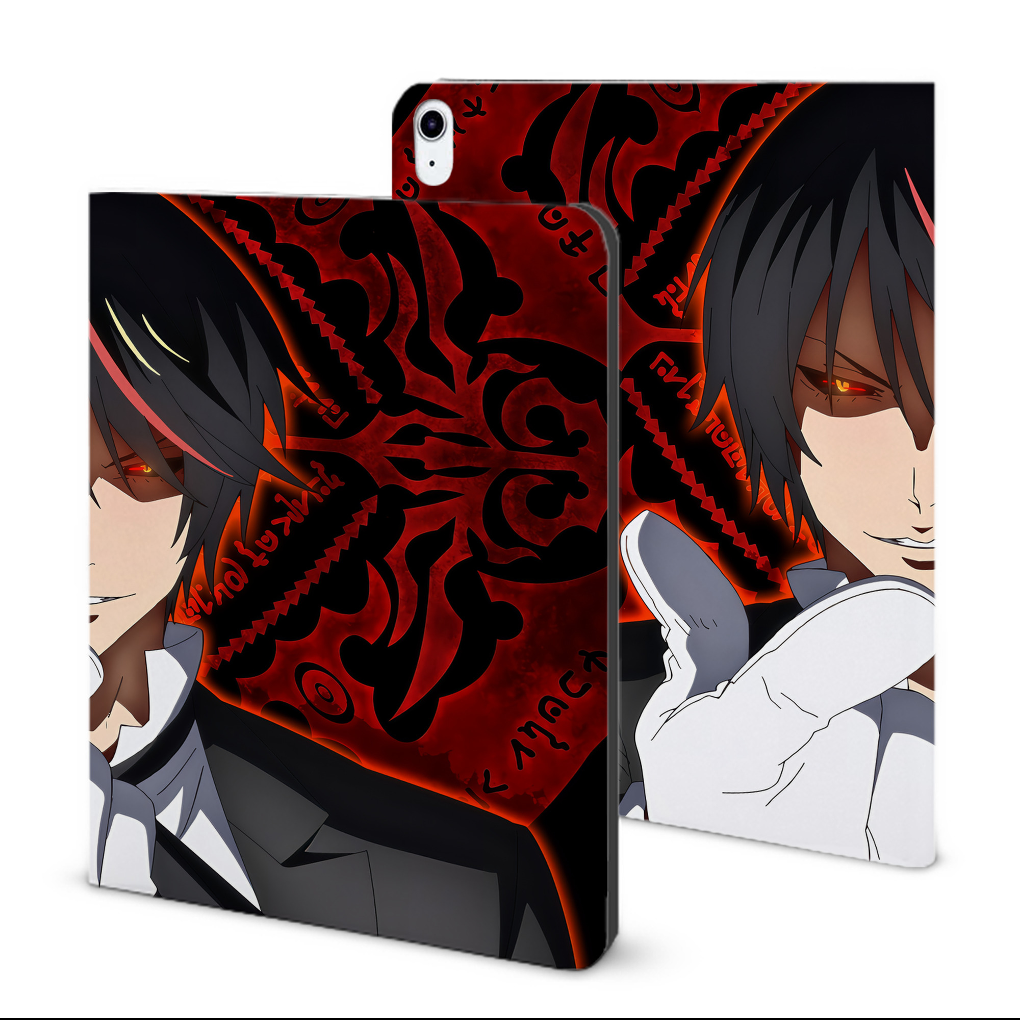 （画像用） 転スラ Regarding Reincarnated to Slime IPad ケース ブック型 PUレザー TPU 耐衝撃 軽量 薄型 ペン収納なし 全面保護 IPad 各モデル対応